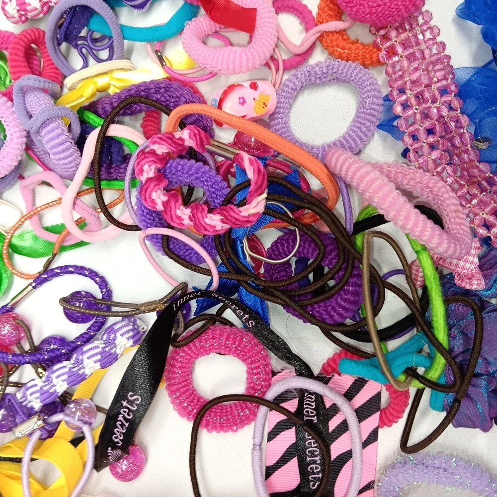 VTG Goody‎ Knockers Hair Ties Ribbons Headbands 118pc Lot 90s Y2K Multicolor